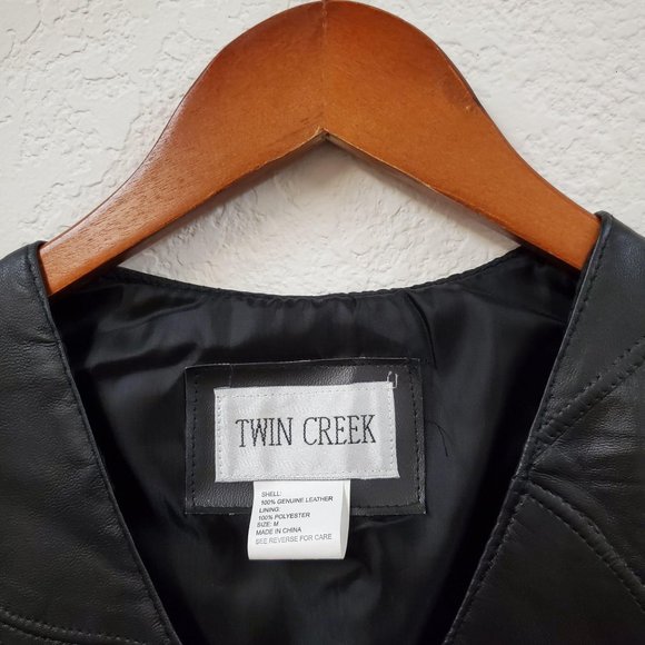 Twin Creek Men's Leather Vest - Picture 3 of 9